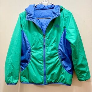 The North Face  Green and Blue Jacket L/G 14-16